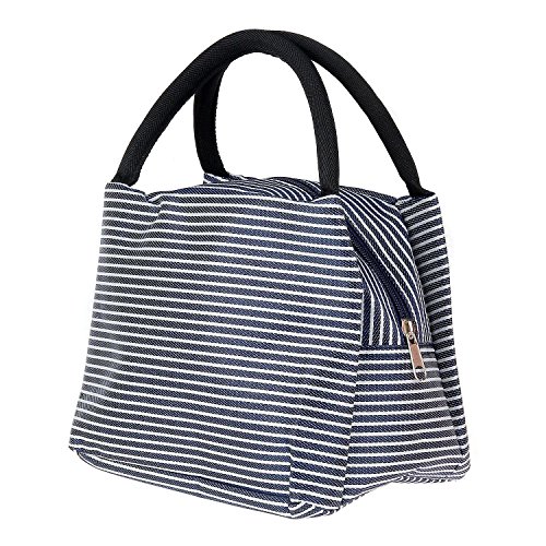 Lunch Bag, Uniwit 2 PCS Picnic Tote Bag Insulated Lunch Cooler Bag Lunch Container Travel Zipper Organizer Box for Women Men Kids