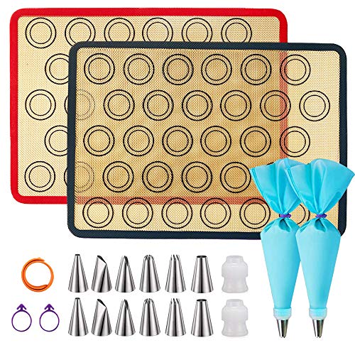 Macaron Silicone Baking Mats, Jsdoin Reusable Nonstick Macaron