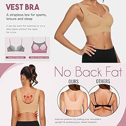 WOWENY Womens Seamless Pullover Bras Comort