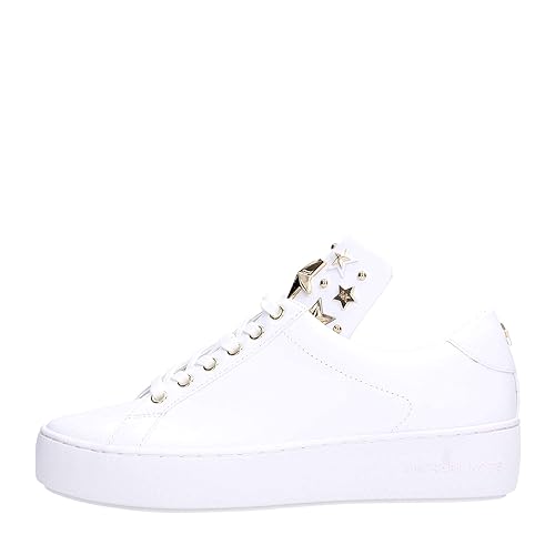 michael kors shoes white and gold