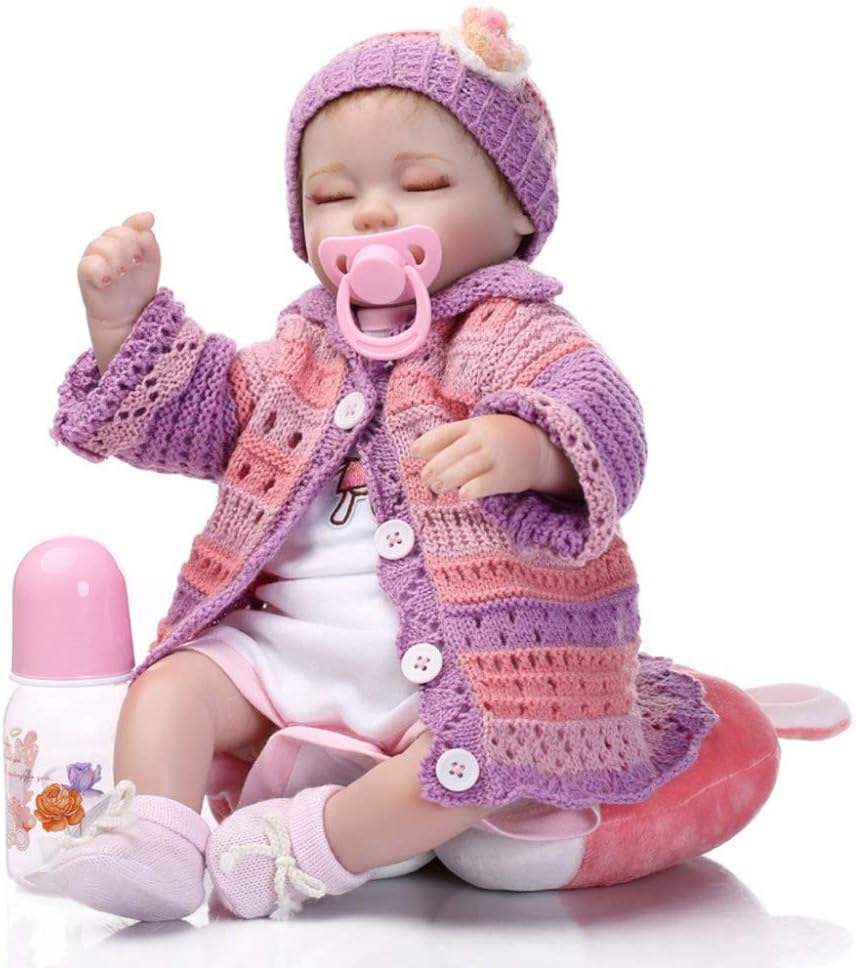 Prezzo YIHANGG 40 Cm 16 Pollici Dormire Morbido Vinile Bambola in Silicone Vero Sguardo Realistico Bambola Reborn Neonata Occhi Chiusi Bocca Magnetica Dummy Regalo di Natale Offerte