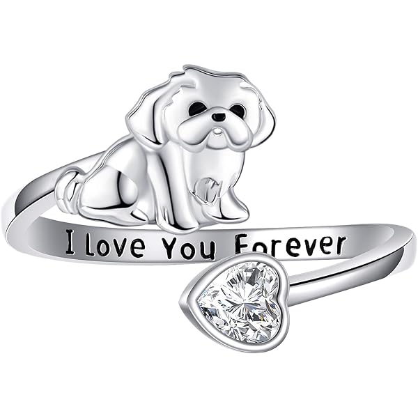 Bracelet Shih Tzu En Argent 925 - Bijou Cadeau Pour Femmes, Filles - Chaîne Réglable 18+5 Cm