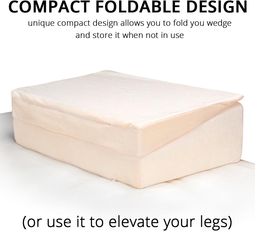 Folding Bed Wedge (12X24X24) Provides Gradual Support for Acid Reflux by Contour Products: Health & Personal Care