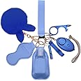 Safety Keychains for Women, Wristlet Strap Keychain Set with Personal Alarm,9 PCS Self Protection Keychain Accessories Kit