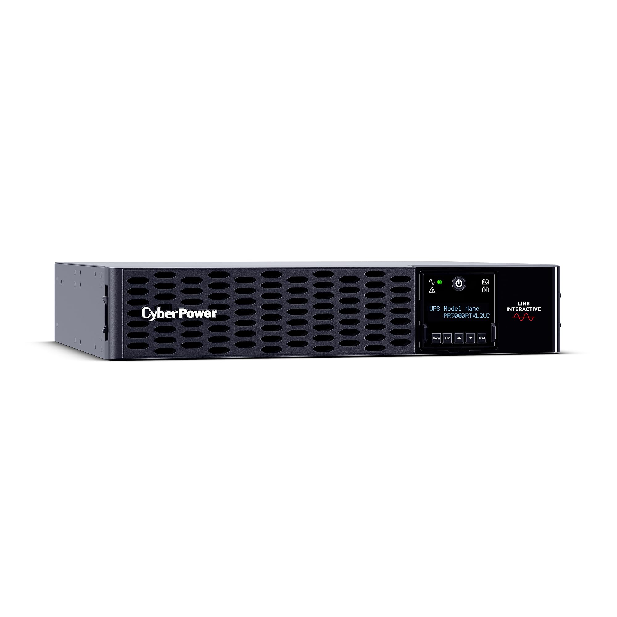Photo 1 of CyberPower PR3000RTXL2UC Smart App Sinewave UPS System, 3000VA/3000W, 9 Outlets, 2U Rack/Tower, Built-in Cloud Monitoring, EBM Option