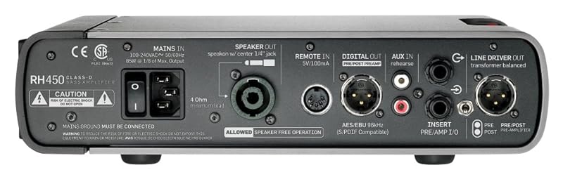 TC Electronic RH450:リアパネル