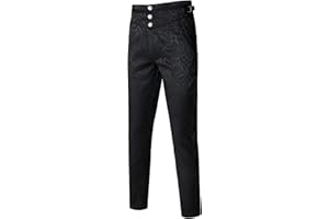 VATPAVE Mens Gothic Pants Cosplay Costume Trousers Steampunk Victorian Pants