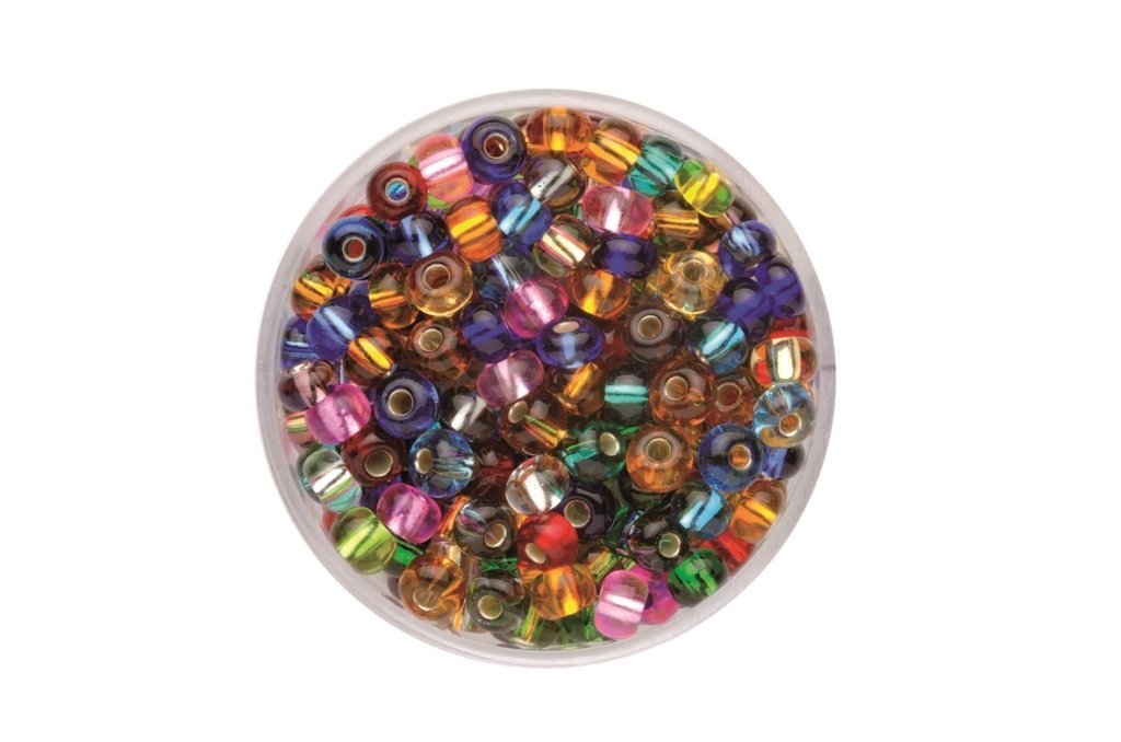 Glorex 6 4645 576 Glass Rocaille Beads 4.5 mm 17 g Multi Colour 4 x 4 x 1.5 cm