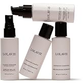 LolaVie Restore &amp; Protect Essentials Bundle | Includes TSA-Approved Shampoo, Conditioner, Detangler &amp; Leave-In - Vegan, Cruelty Free, Color Safe - All Hair Types