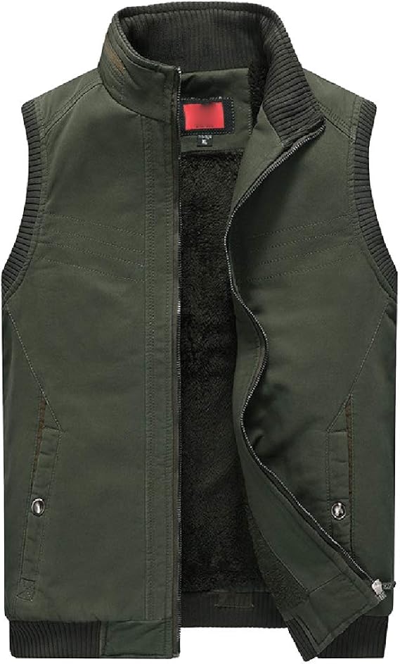 Men's Casual Fleece Vest Outdoor Fleece Vest Outerwear Travels Warm