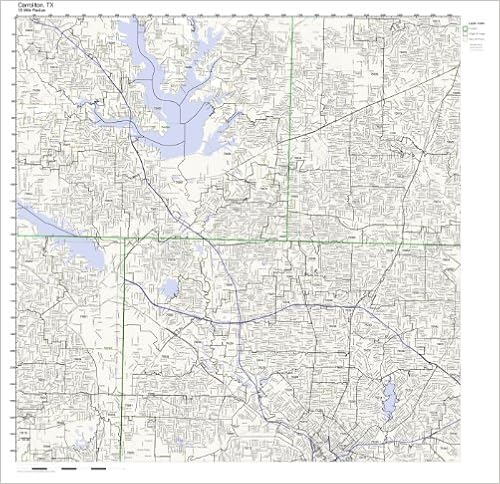 Map Of Carrollton Tx Carrollton, Tx Zip Code Map Laminated: Amazon.com: Office Products