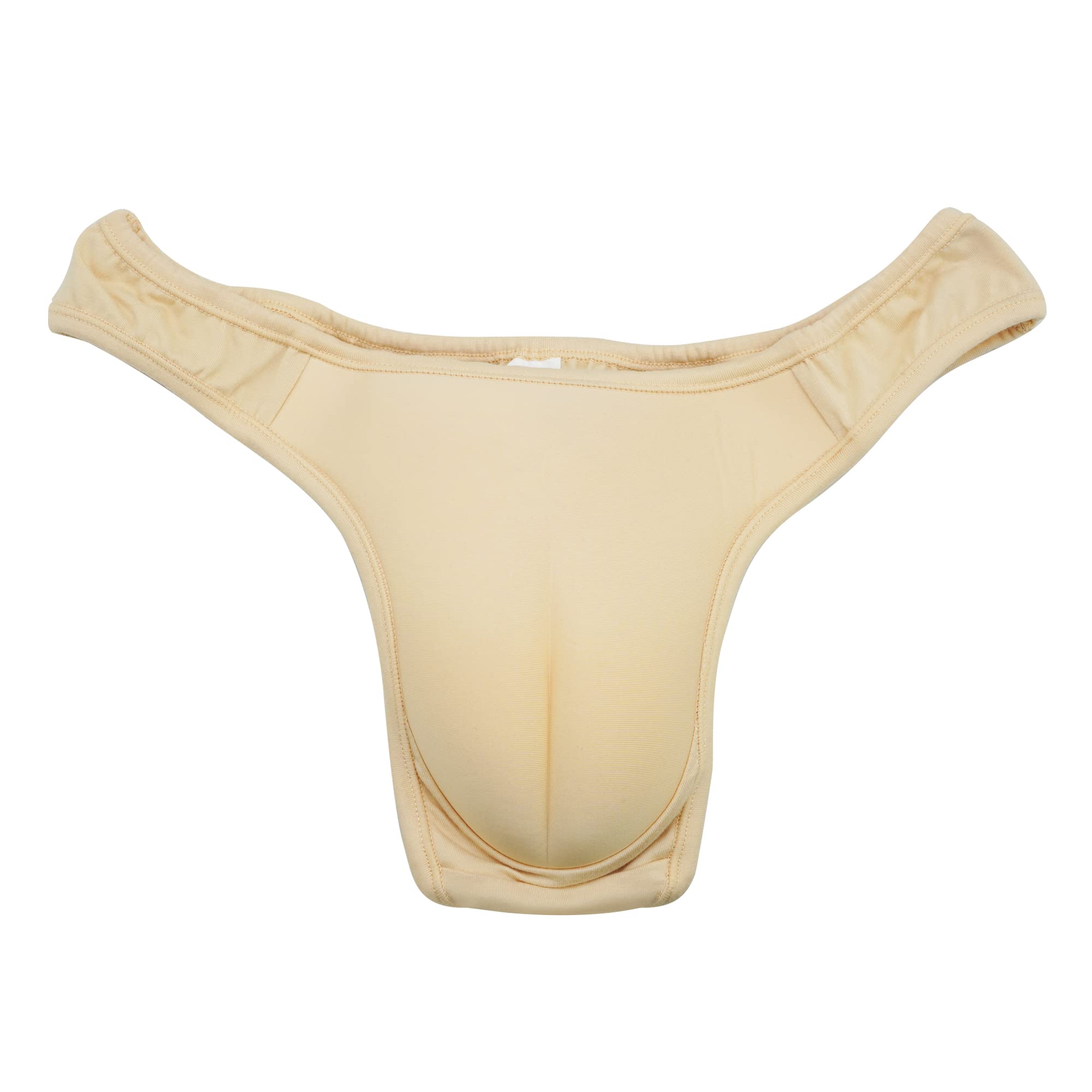 Photo 1 of MERSTEYO Mens Hiding Gaff Panty Thongs Shaping Briefs Crossdresser Transgender Underwear Beige L