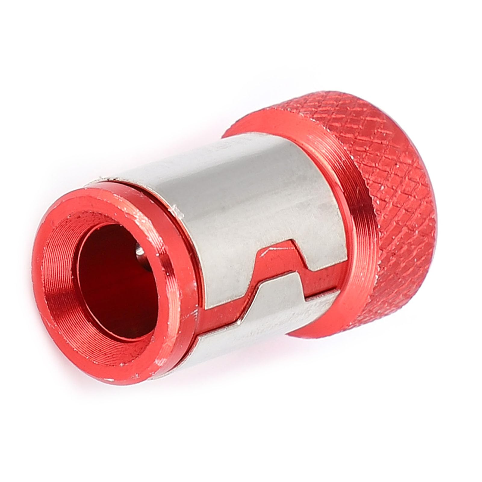5Pcs Magnetic Screwdriver Ring Anti-Slip Aluminum Alloy Bit Holder for 1/4 Inch Electric Screwdriver Accessories Hand Tool Kit Red