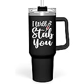 SANDJEST Nurse Gifts I Will Stab You Tumbler with Handle 40oz Stainless Steel Insulated Coffee Cup Funny Nurse Week Present, Nursing School Graduation, Appreciation Gifts for RN Nurses