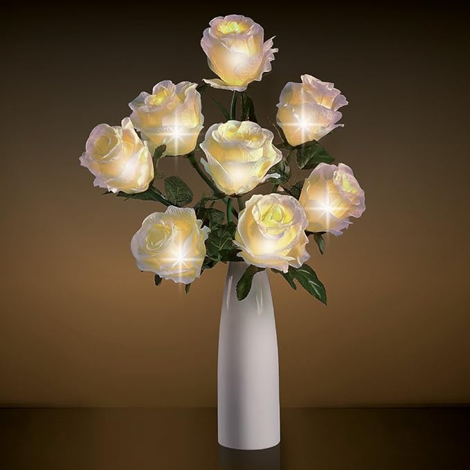 LED Roses In A Vase Amazon.co.uk Kitchen & Home