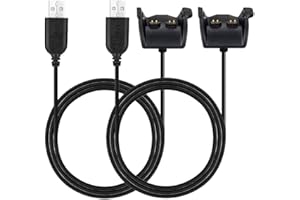 JIUJOJA 2Pack Replacement Charging Cable Cord for Garmin Vivosmart HR/Vivosmart HR+/Vivosmart HR Plus/Approach X40 （Not for Vivosmart） Smart Watch
