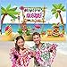 Blulu Hawaiian Luau Party Decorations Extra Large Aloha Party Supplies Summer Beach Backdrop Photo Banner Background for Birthday Musical Tropical Tiki Party Themed Decoration, 72.8 x 43.3 Inch