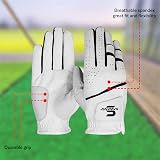 SAWANS Golf Glove Men Left Hand Durable Premium Leather White L view 5