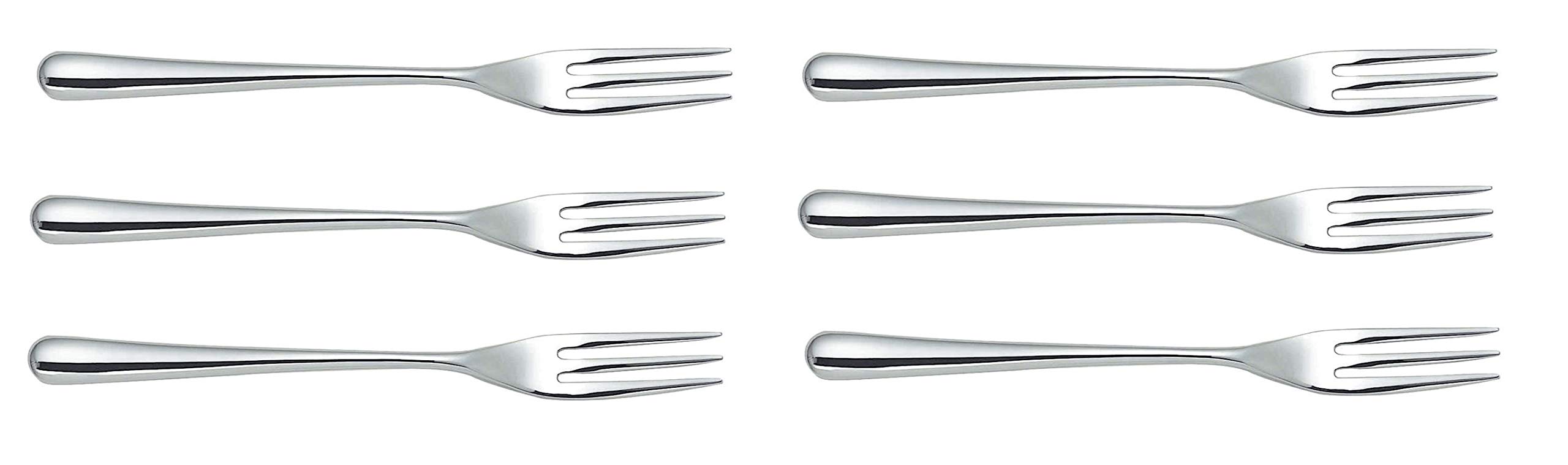 Alessi Caccia Dessert Fork, Set of 6 (LCD01/5)