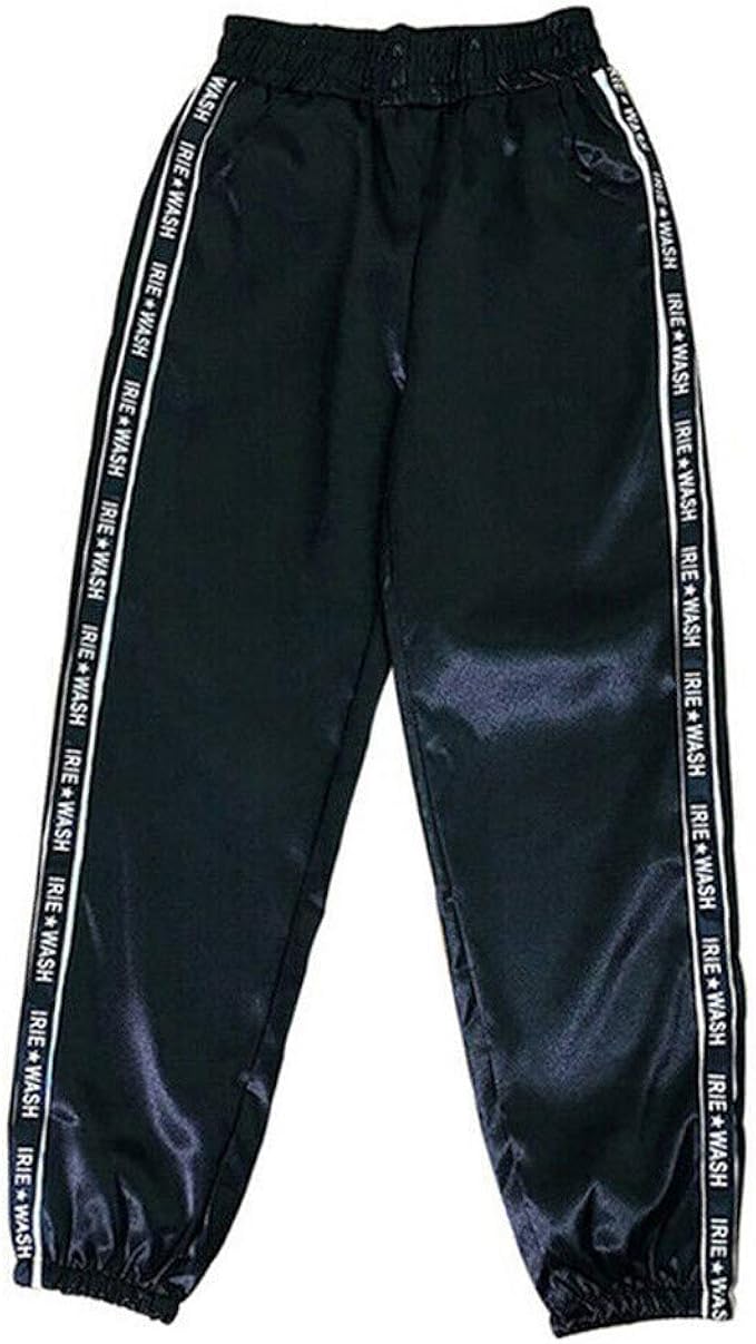 high waist reflective trousers