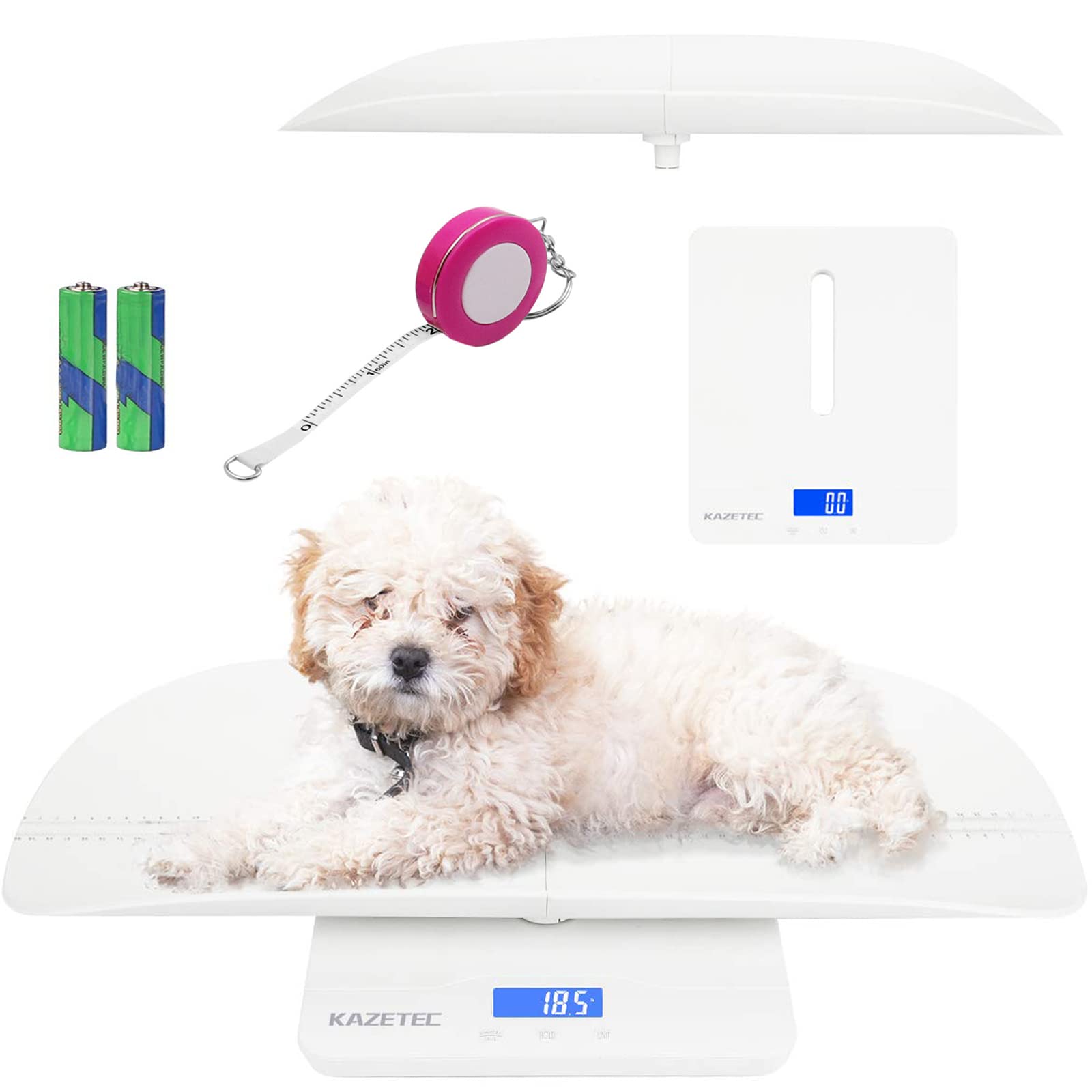 Photo 1 of KAZETEC Baby Scale,pet Scale, Multi-Function Toddler Scale, Infant Scales for Weighing, Blue Backlight, Weight and Height Track,pet Scales for Cats