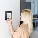 Fuitke Light Switch Covers Matt Black 3.38 Inch Acrylic 2 Pack view 6