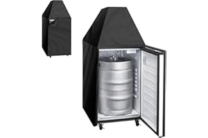 VAINLLEY Kegerator Cover Waterproof Dust-proof Keg Beer Cooler Cover 24.5 x 26.5 x 47 Inch