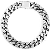 Cuban Link Bracelet for Men&Women, 9/11/13mm Width 7.5/8.5 Inch Length, 18K Gold Plated Stainless Steel Miami Cuban Chain Wrist Bracelets,No Tarnish& Durable Hip Hop Jewelry