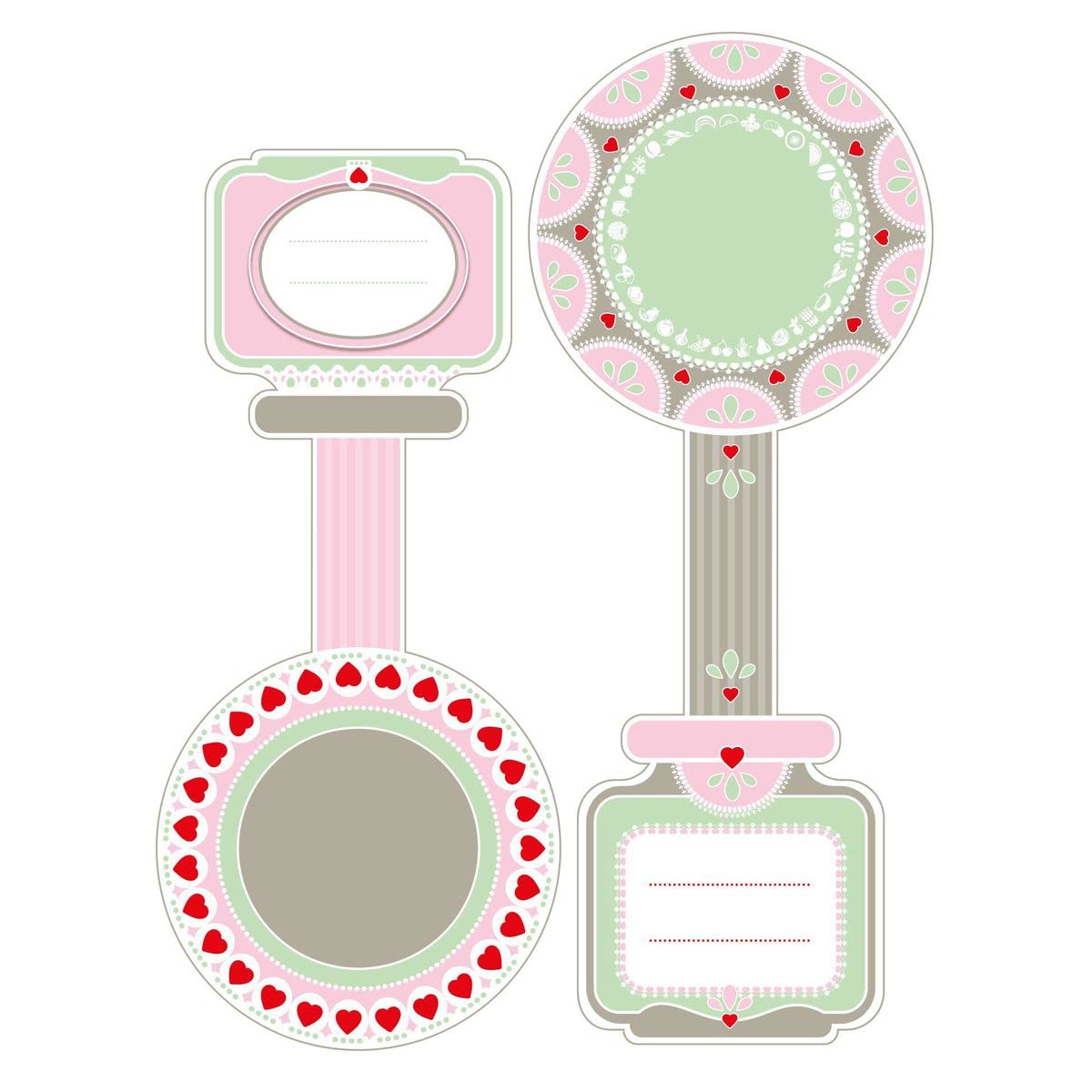 Dr. Oetker 3223 Paper Pink/Green/Brown/White/Red, 16 x 12 x 0.1 cm, 16 Units