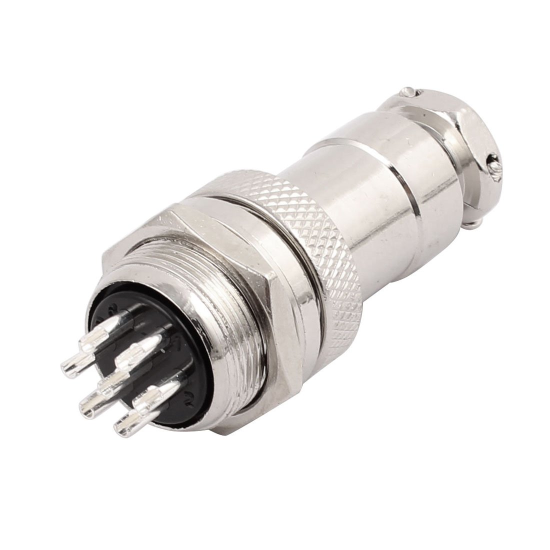 sourcing map GX20-7 AC 250V 10A 7P 20mm Thread Metal Panel Male Aviation Connector Adapter