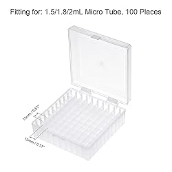 uxcell Centrifuge Tube Freezer Storage Box 100