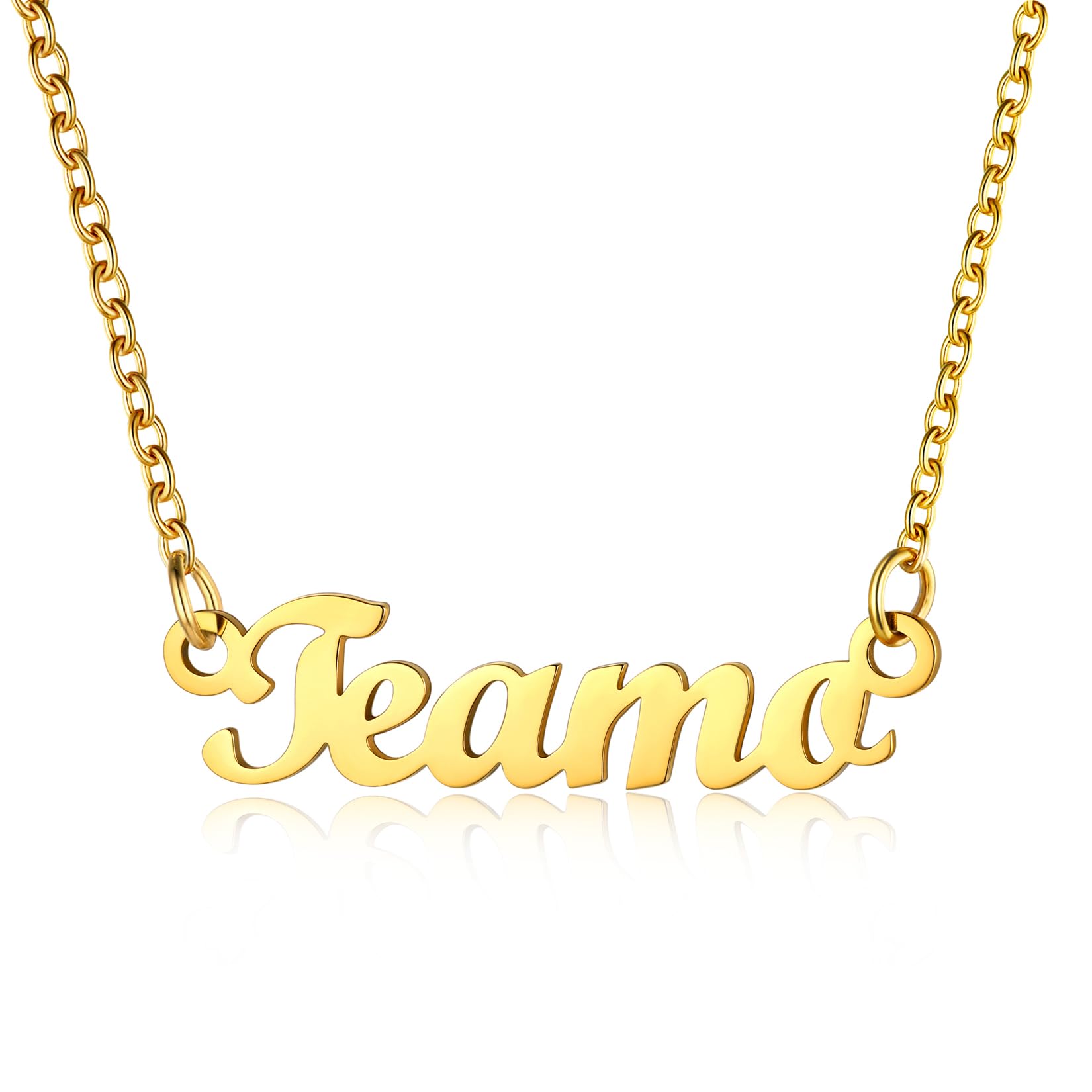 U7 Gift Teamo Love Necklace with Name Womens Jewellery Necklaces — image 1