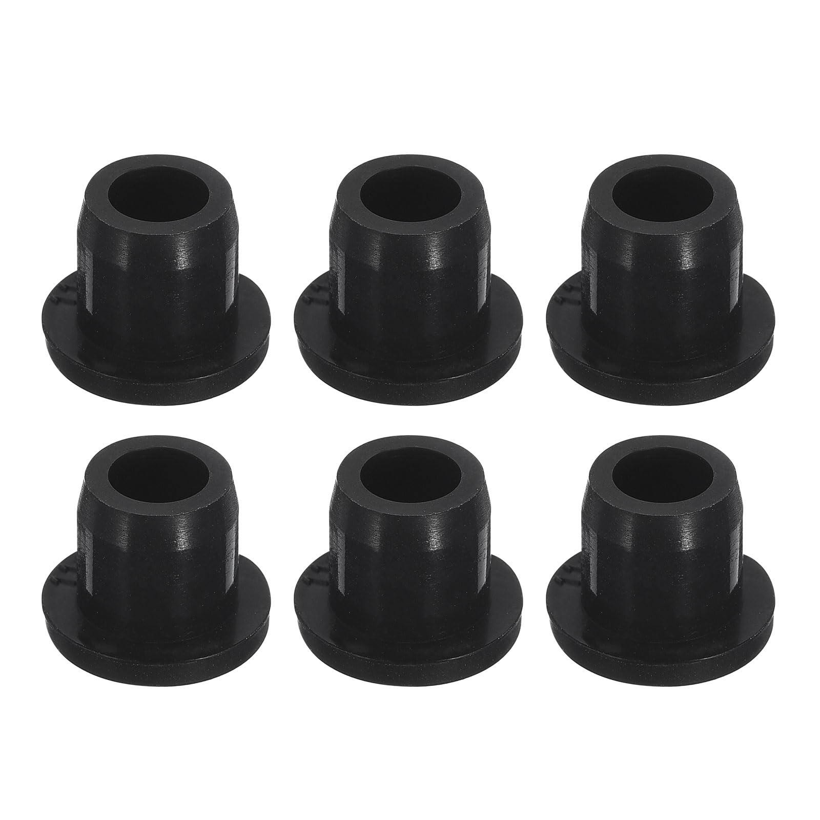 Photo 1 of uxcell 6 Pieces Black Plug Holes, H11 Waterproof Rubber Button Plug for 11mm / 0.43" Hole