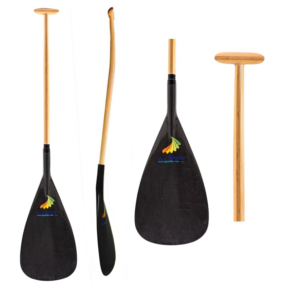zj sport hybrid carbon outrigger canoe oc paddle with