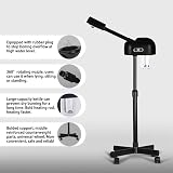 Black Facial Steamer Hot Mist Ozone For Blackhead Extraction Skin Rejuvenation view 2