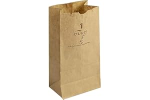 DURO BAGS Kraft Paper Bags FSC - MADE IN USA (500ct, 1 lb)