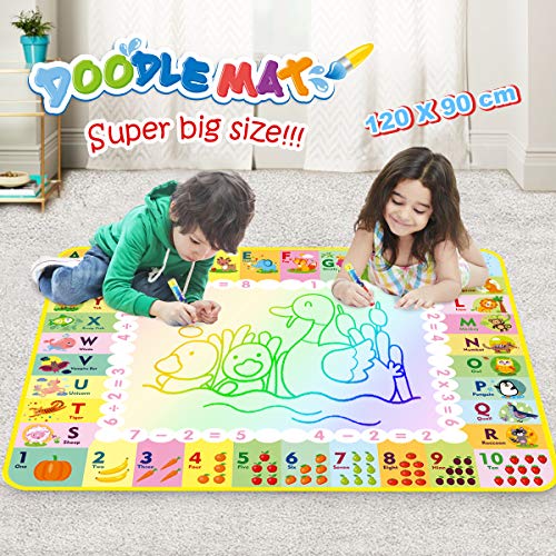 Funplus Doodle Mat Large Size 47" X 35" of Water Drawing Mat for Kids