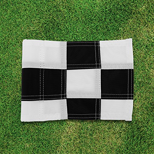 KONDAY Golf Flag，Practice Green Golf Flags, Solid Nylon and Checkered Traning Golf Putting Green Flags, Indoor Outdoor Backyard Garden Portable Golf Target flags - Thumbnail 3