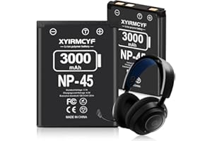 XYIRMCYF 2PCS NP-45 NP-45A NP-45B NP-45S Battery (New Upgrade), 3000mAh High Capacity Battery for Arctis Nova Pro Wireless Multi-System Gaming Headset for Xbox, for PlayStation
