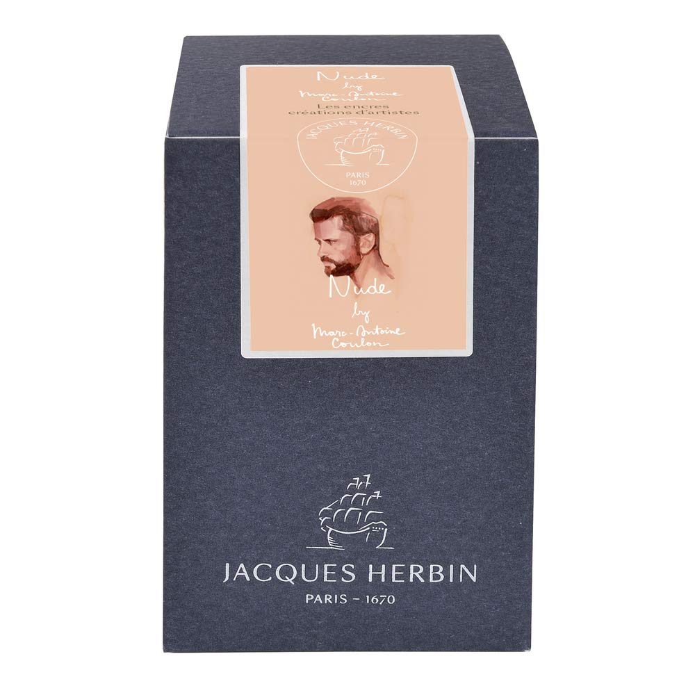 Jacques Herbin 13240JT - A 50 ml bottle of "Nude" artists' ink for fountain pens and rollerball pens, Marc Antoine Coulon - Drawing, Calligraphy, Writing