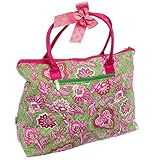 Belvah Quilted Floral Large Tote Bag
