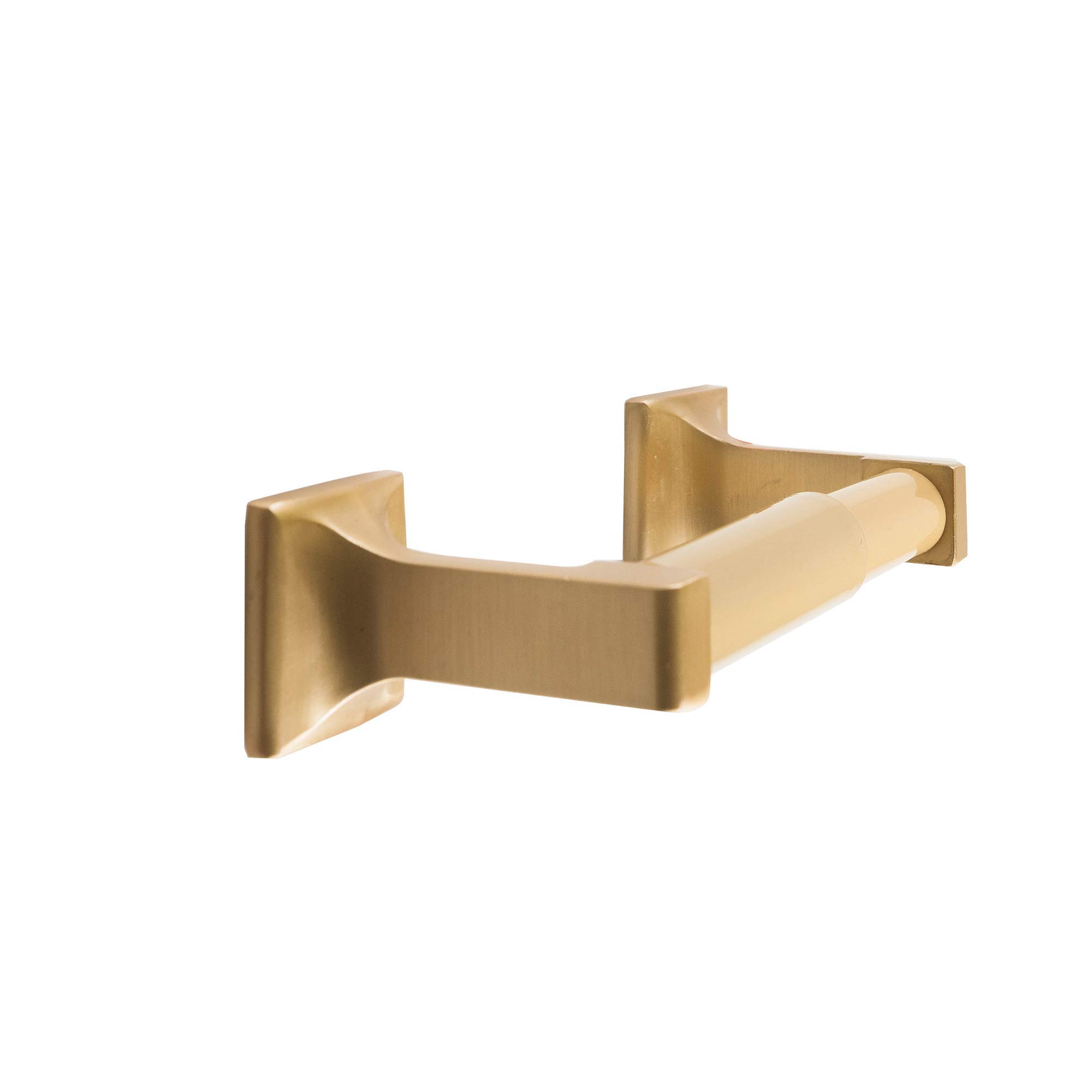 Photo 1 of SENTO Gold Toilet Paper Holder Wall Mount, Double Post Tissue Toilet Paper Holder, Easy Installation, Heavy Duty Metal, Satin Brass