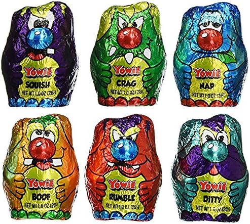 Yowies Ditty, Nap, Rumble, Boof, Crag &amp; Squish Collectable Chocolate &amp; Toy 1 Oz Combo (Pack of 6)