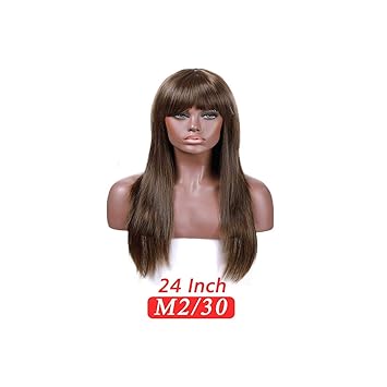 Amazon Com False Hair Wigs With Bangs For Black Women Pink Red