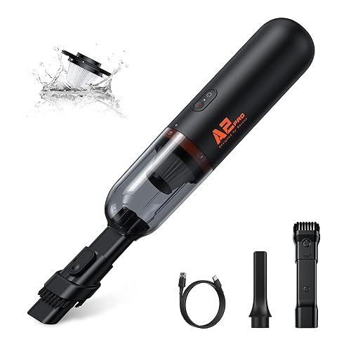 Baseus Cordless Rechargeable A2 pro, Handheld Vacuum, Black, W, 120 milliliters, 70 Decibeles