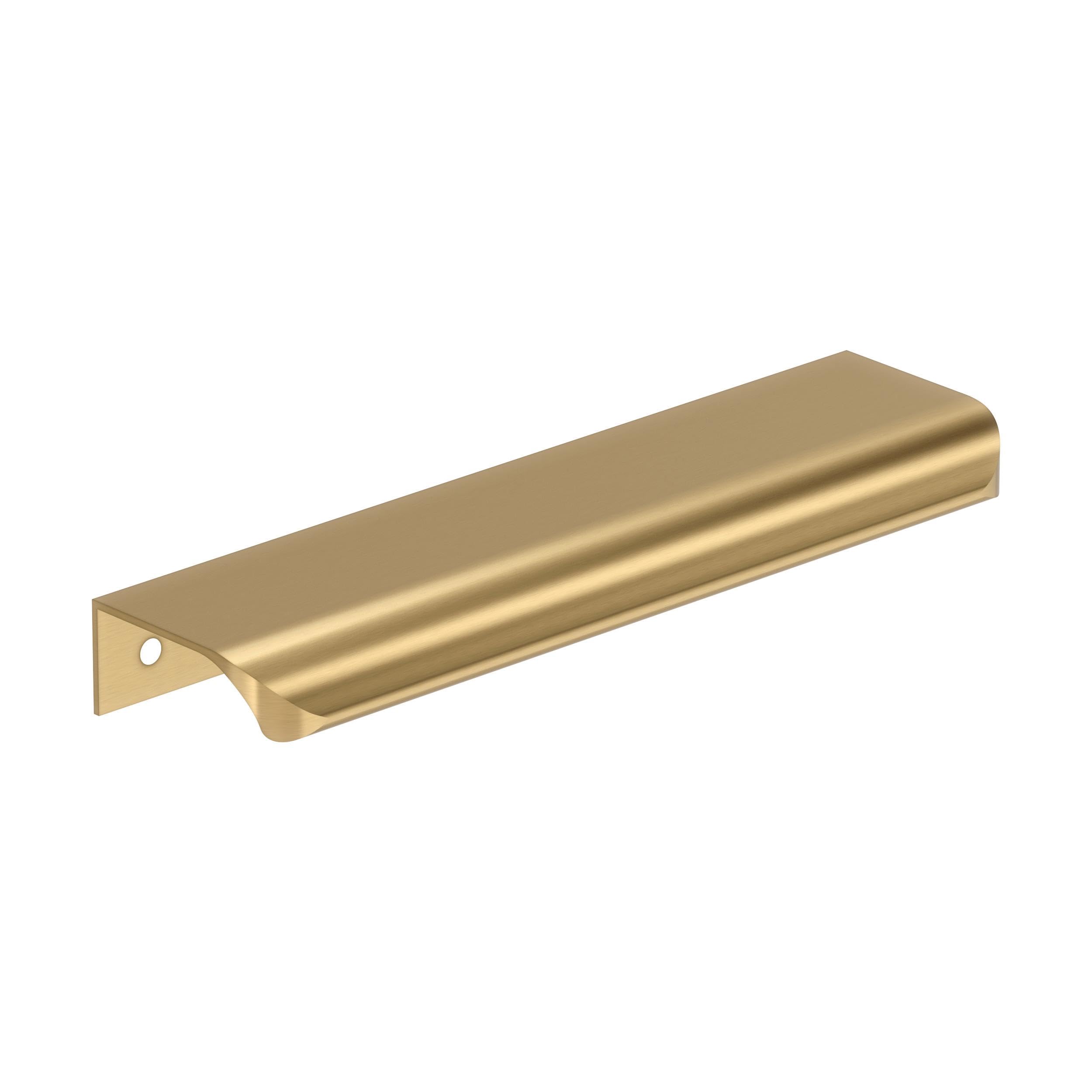 Photo 1 of Amerock Streamline Tab 6 inch (152mm) Length Champagne Bronze Cabinet Edge Pull - 25 Pack
