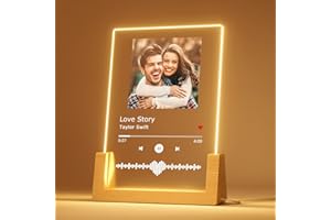 Bemaystar Custom Spotify Plaque - Music Spotify Song Plaque, Spotify Decorative Plaque Personalized Gifts for Boyfriend Girlf