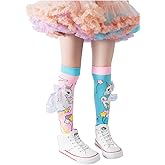 OurSuperDeals Crazy Silly Funny Socks Gifts for Kids Girls Toddlers Wacky Cool Funky Hilarious Calf Knee High Socks