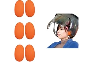 Beauty Town Salon Ear Protectors (6 Ear Covers Total) - 3 Pairs of Synthetic Rubber Ear Cover Protector from Heat Burns Chemical Treatments