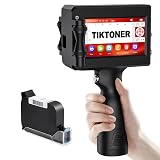 TIKTONER Handheld Printer Portable 1580P1 with 4.3 Inch Touch Screen Quick-Drying Handheld Inkjet Printer Printing Height 0.08-0.5" Barcode/Label/Logo/QRCode/Date/Batch Number/Barcode